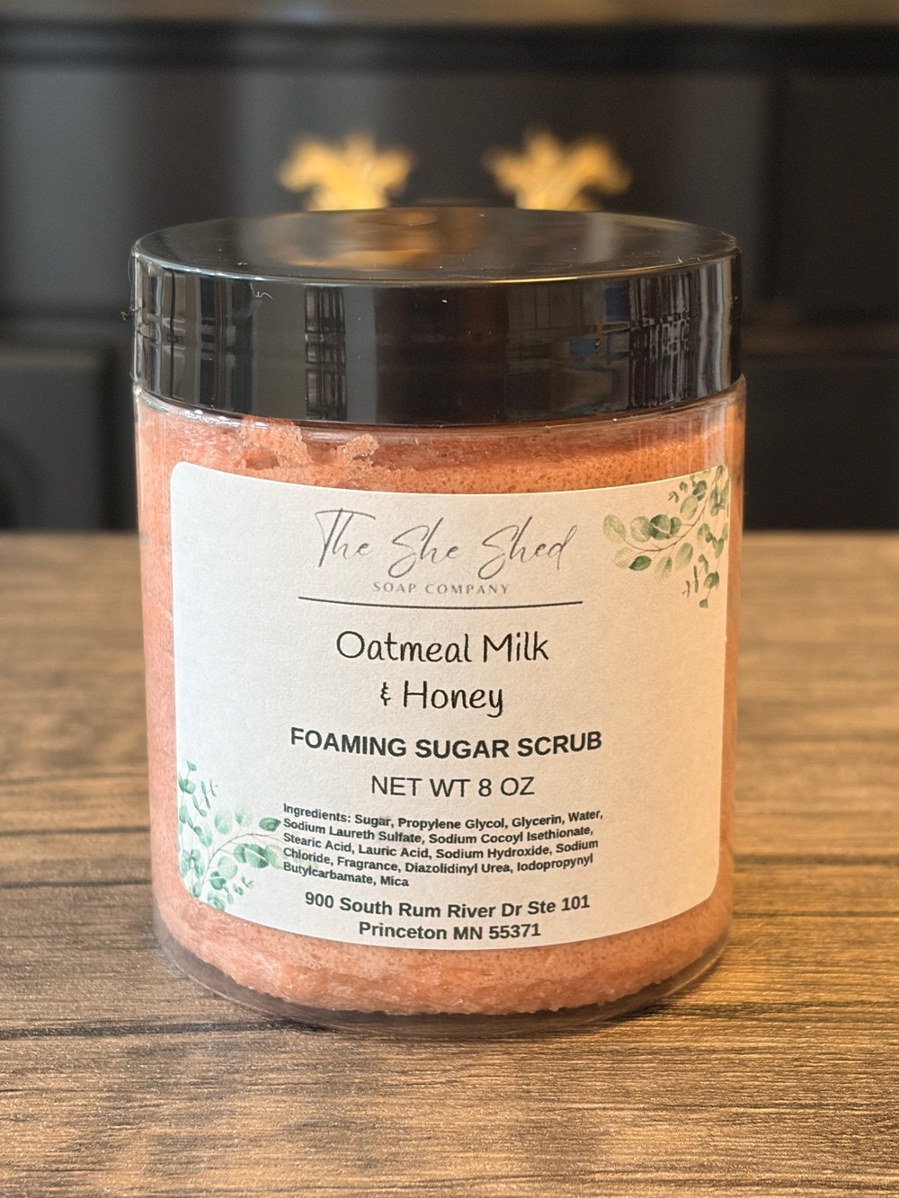 The She Shed Oatmeal Milk & Honey Foaming Sugar Scrub - 8oz
